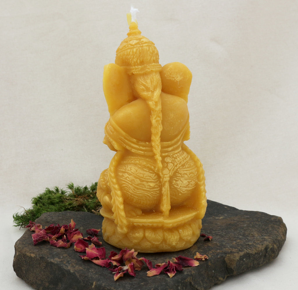 Ganesha Ritual Candle made of Beeswax