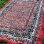 Block Printed Fabric Oriental with multi-layered pattern