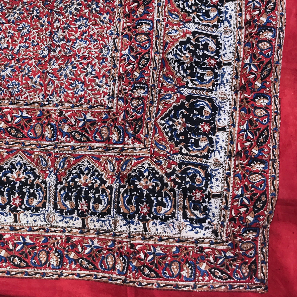 Block Printed Fabric Oriental with multi-layered pattern