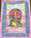 Ganesha Wandtuch i140 x 200 cm in sanften Pastellfarben
