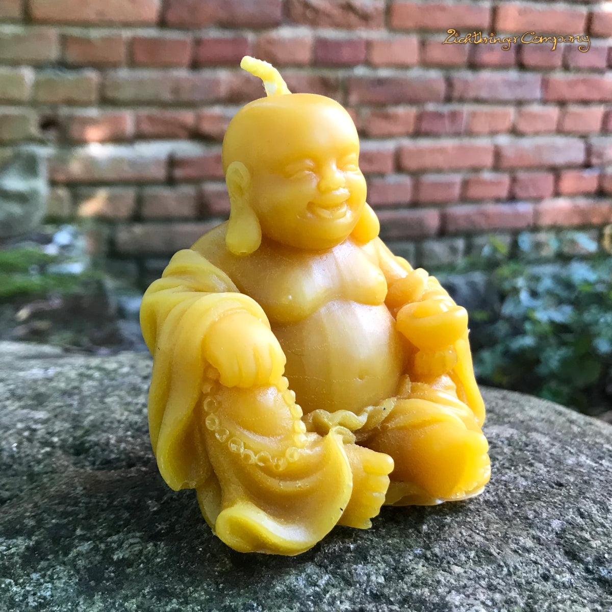 Glücksbuddha aus Bienenwachs