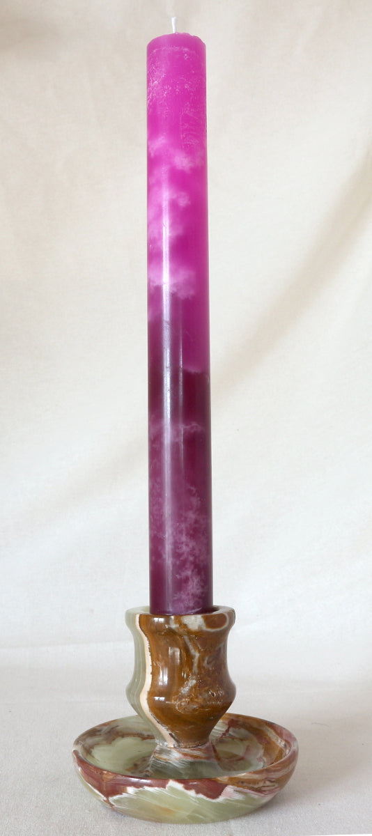 Onyx marble candle holder