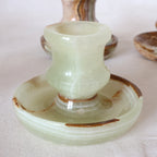 Onyx marble candle holder