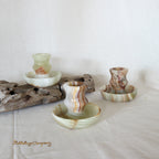 Onyx marble candle holder