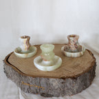 Onyx marble candle holder