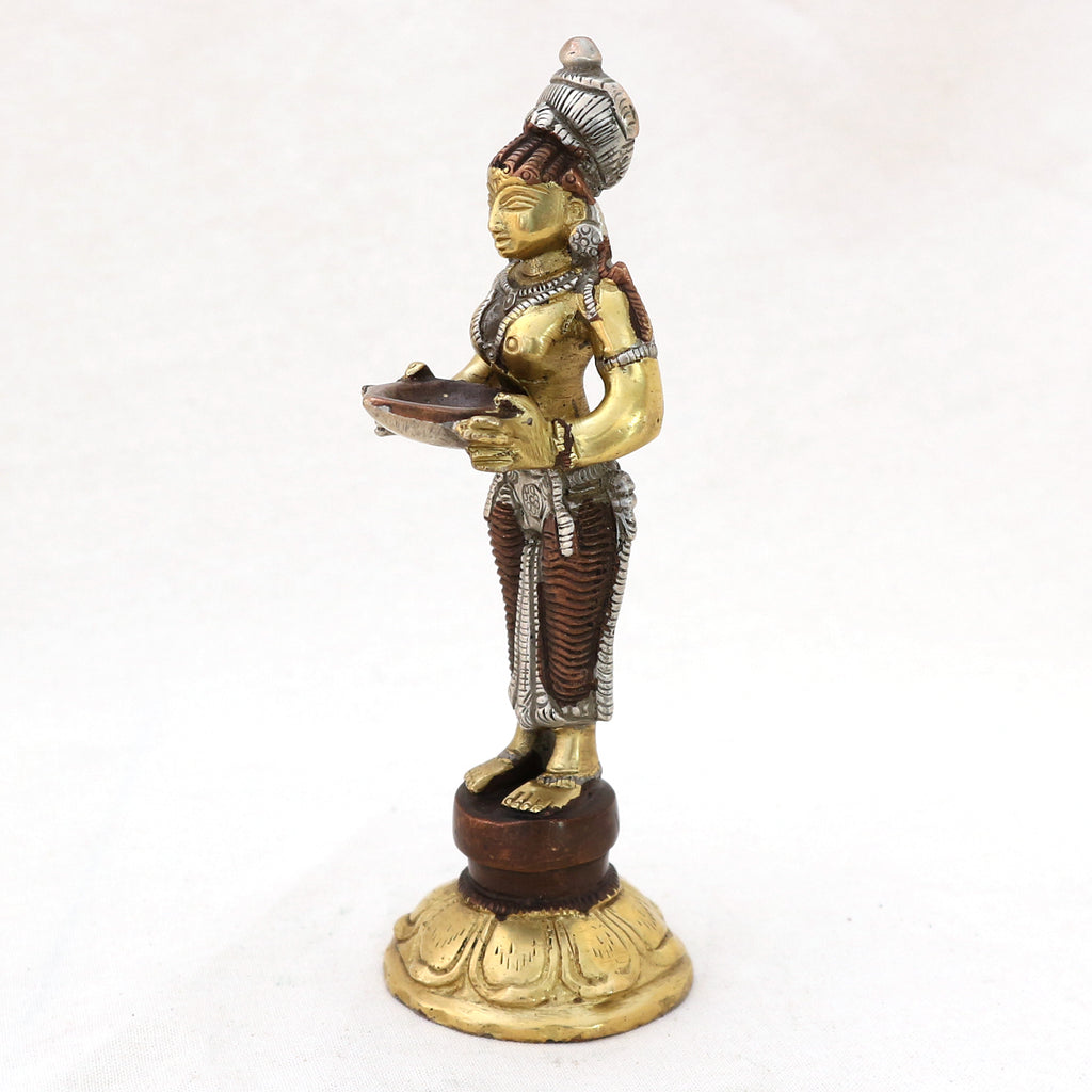 Deep Lakshmi Statue - Höhe 13 cm, 300 Gramm