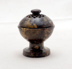 Speckstein Mini Kelch mit Deckel ~ für Räucherkegel