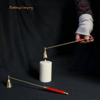 Candle snuffer with swivel head