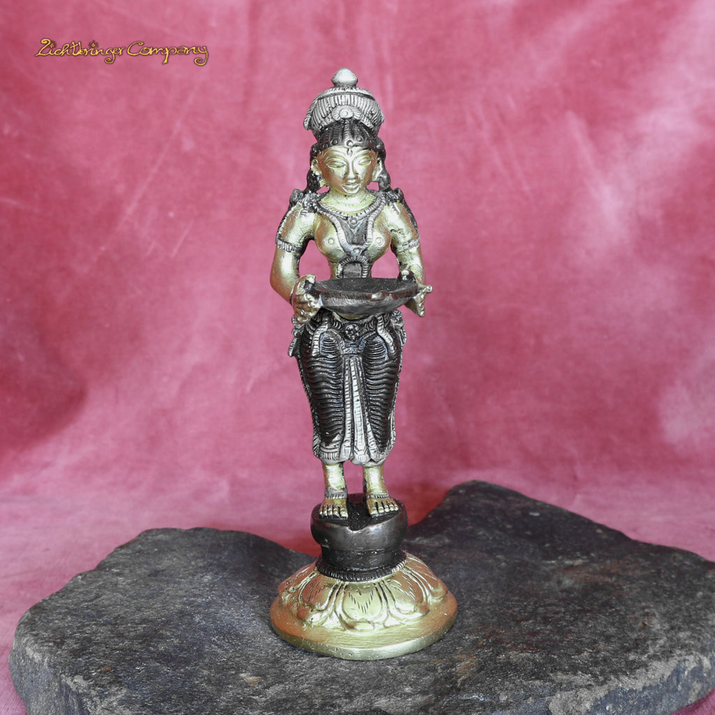 Deep Lakshmi Statue - Höhe 13 cm, 300 Gramm