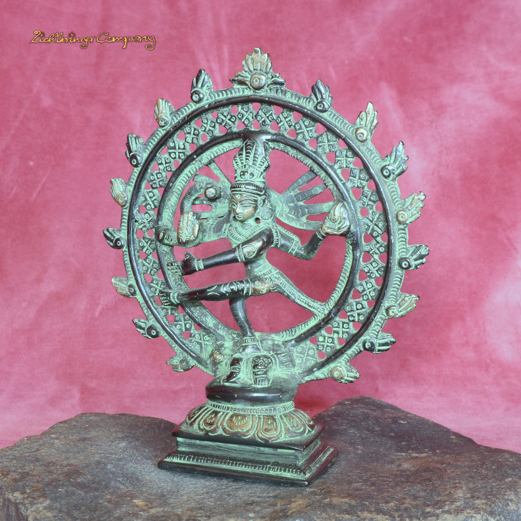 Shiva Nataraj - der kosmische Tänzer- Höhe 15 cm, 470 Gramm