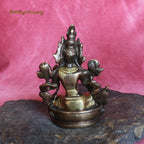 Green Tara - copper - height 9 cm, 260 grams