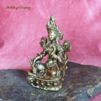 Green Tara - gold - height 9 cm, 260 grams