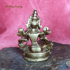 Green Tara - gold - height 9 cm, 260 grams