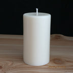 Rapskerze in Stumpenform, Höhe 10 cm