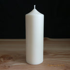 Rapskerze in Stumpenform, Höhe 16 cm