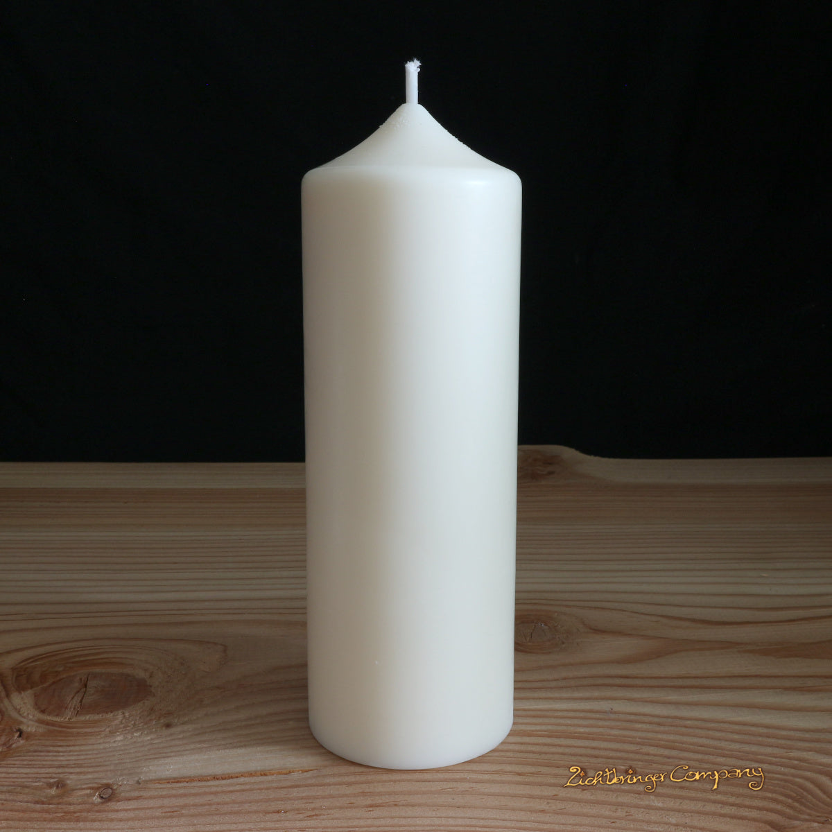 Rapskerze in Stumpenform, Höhe 16 cm