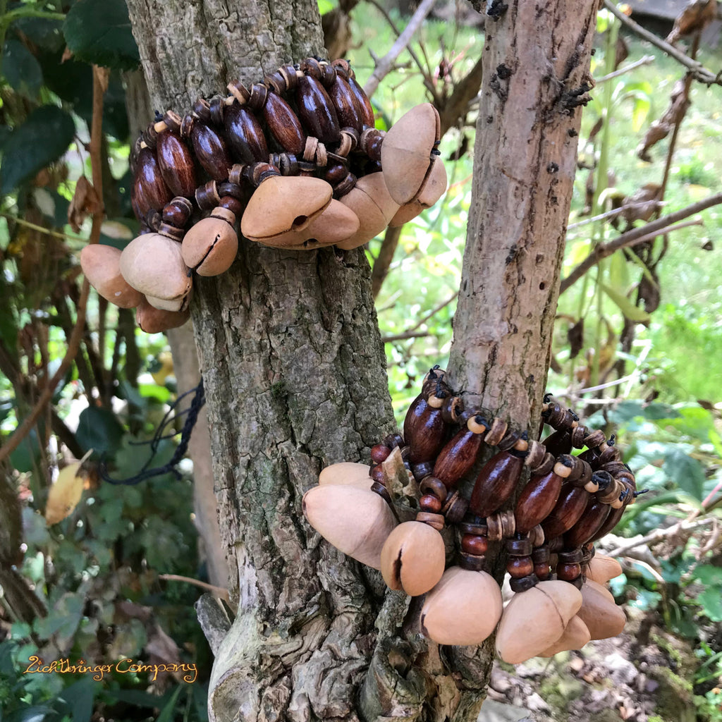 Rassel Fußband - Schamanenrassel - Samenrassel