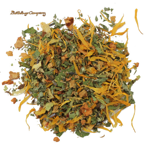 Altmärker Sommerfee – Teemischung mit Apfel, Birne, Apfelminze, Lindenblüten, Ringelblumen, Thymian und Lavendel