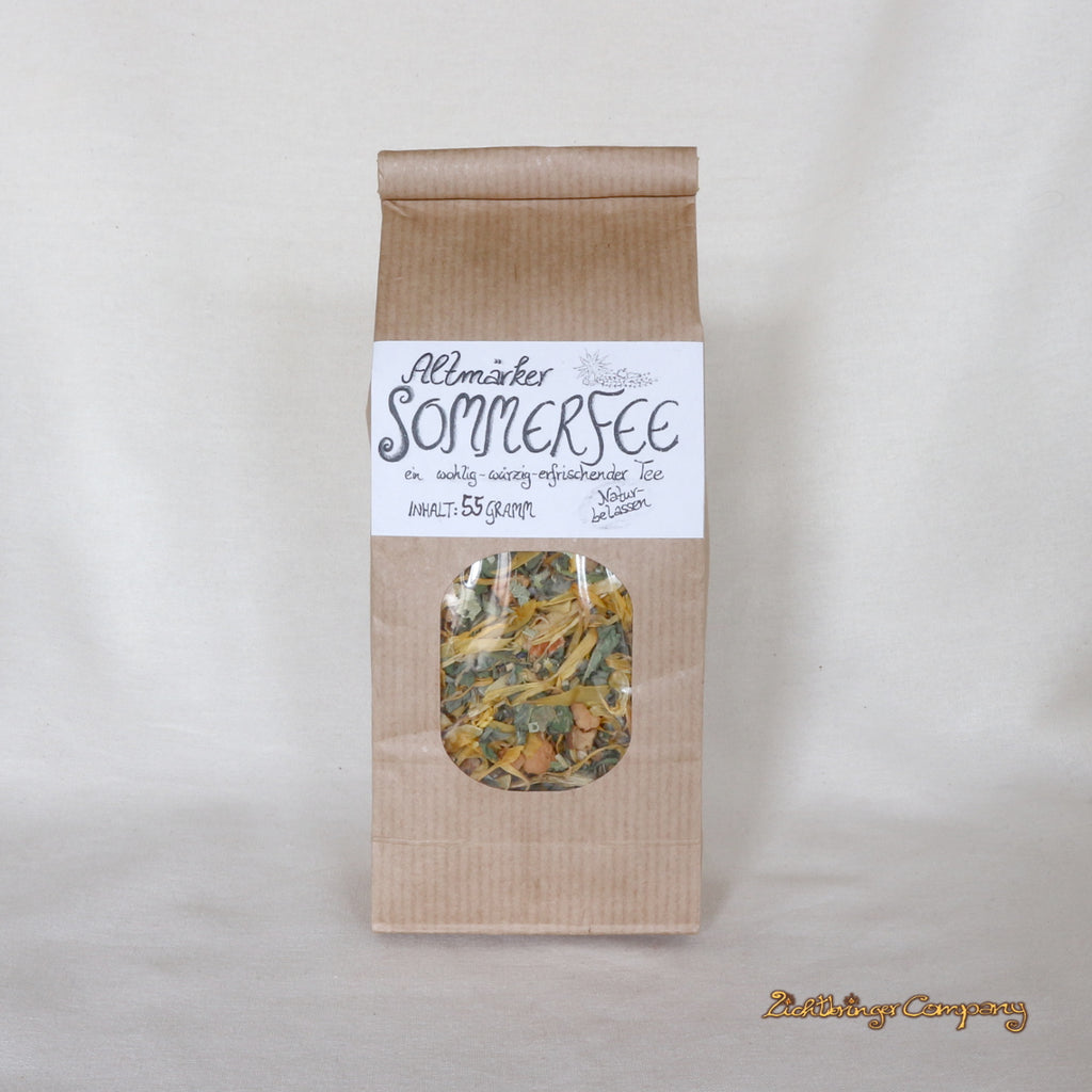 Altmärker Sommerfee Kräutertee in der Lichtbringer Teetüte