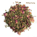 Rote Mondin Frauentee mit Frauenmantel, Schafgarbe, Hibiskus, Rosenblüten, Damiana