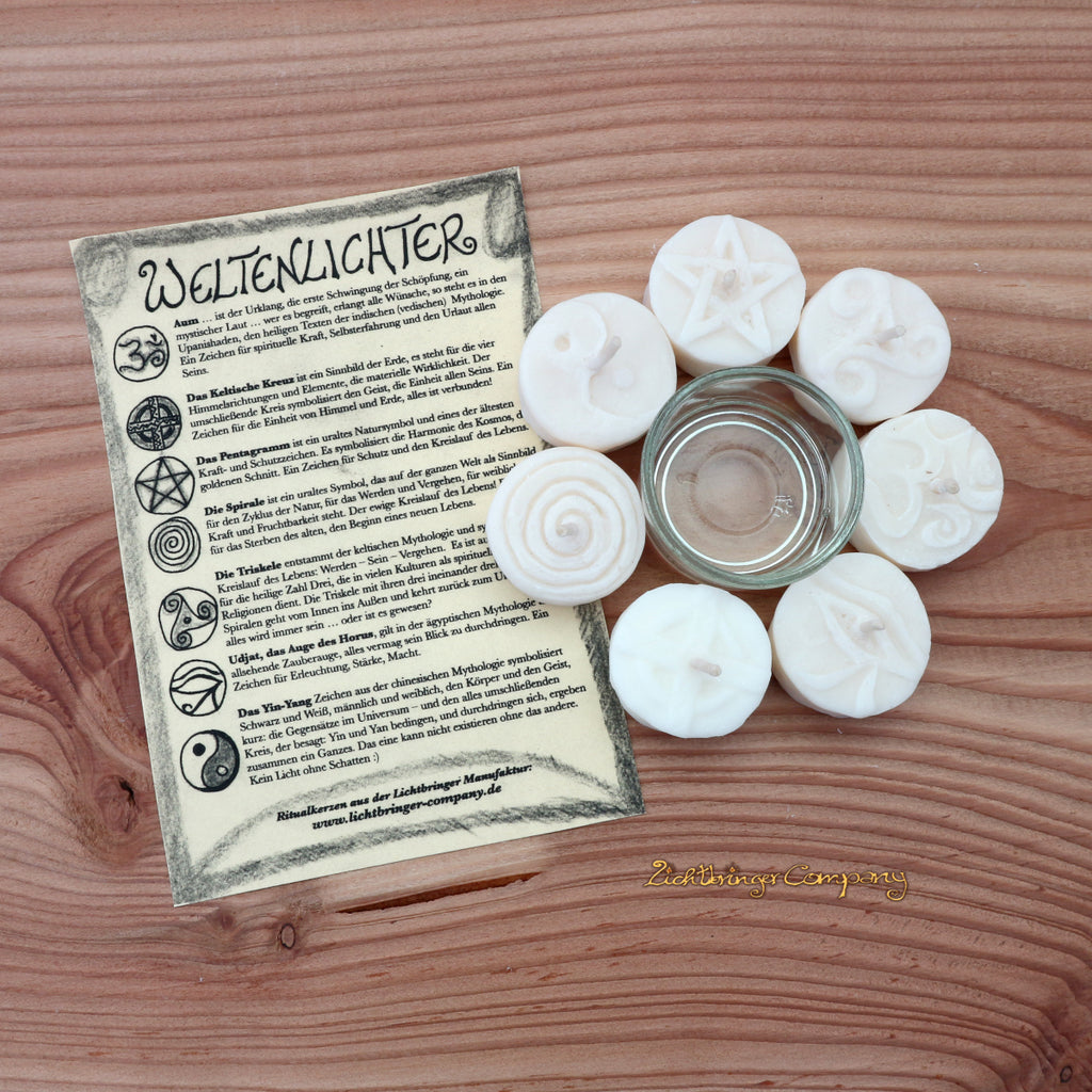 Bougies Rapswachs Weltenlichter - Bougies pour la méditation et le rituel